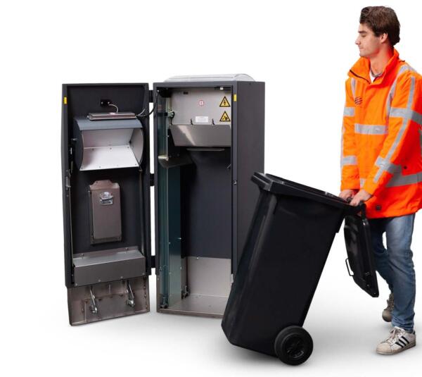 Procomat - WasteMate, the smart solar powered waste compacting bin